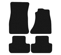 Carsio Car Mats 4pc Set For Audi A4 B8 2008 - Onwards Tailored Fit Rubber Floor Mat Complete Accessory Black Custom Fitted - Anti-Slip Backing, Heavy Duty & Waterproof