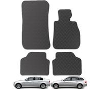 Carsio Car Mats 4pc Set For BMW 3 Series E90 E91 Tailored Fit Rubber Floor Mat Complete Accessory Black Custom Fitted - Anti-Slip Backing, Heavy Duty & Waterproof