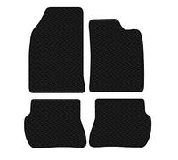 Carsio Car Mats 4pc Set For Ford Fiesta 2002-2008 Tailored Fit Rubber Floor Mat Complete Accessory Black Custom Fitted - Anti-Slip Backing, Heavy Duty & Waterproof