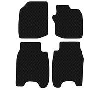 Carsio Car Mats 4pc Set For Honda Civic 2012 - Onwards Tailored Fit Rubber Floor Mat Complete Accessory Black Custom Fitted - Anti-Slip Backing, Heavy Duty & Waterproof