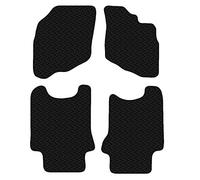Carsio Car Mats 4pc Set For Honda Jazz 2002-2008 Tailored Fit Rubber Floor Mat Complete Accessory Black Custom Fitted - Anti-Slip Backing, Heavy Duty & Waterproof