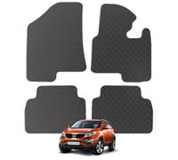 Carsio Car Mats 4pc Set For Kia Sportage 2010 Onwards Tailored Fit Rubber Floor Mat Complete Accessory Black Custom Fitted - Anti-Slip Backing, Heavy Duty & Waterproof