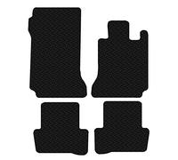 Carsio Car Mats 4pc Set For Mercedes C-Class 2007 - Onwards Tailored Fit Rubber Floor Mat Complete Accessory Black Custom Fitted - Anti-Slip Backing, Heavy Duty & Waterproof