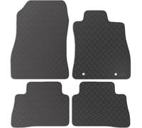 Carsio Car Mats 4pc Set For Nissan Juke 2010 to 2019 Tailored Fit Rubber Floor Mat Complete Accessory Black Custom Fitted - Anti-Slip Backing, Heavy Duty & Waterproof