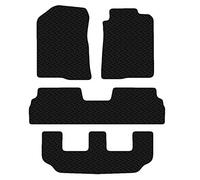 Carsio Car Mats 4pc Set For Toyota Corolla Verso 2004-2009 Tailored Fit Rubber Floor Mat Complete Accessory Black Custom Fitted - Anti-Slip Backing, Heavy Duty & Waterproof