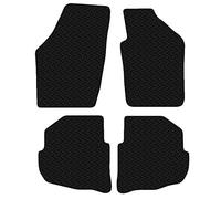 Carsio Car Mats 4pc Set For VW Polo 9N 2004-2009 Tailored Fit Rubber Floor Mat Complete Accessory Black Custom Fitted - Anti-Slip Backing, Heavy Duty & Waterproof