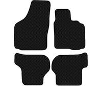 Carsio Car Mats 4pc Set For VW Scirocco 2008 to 2018 Tailored Fit Rubber Floor Mat Complete Accessory Black Custom Fitted - Anti-Slip Backing, Heavy Duty & Waterproof