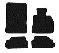 Carsio Car Mats For BMW 1 Series Convertible E88 08-13 3mm 4pc Set Tailored Fit Rubber Floor Mat Complete Accessory Black Custom Fitted - Anti-Slip Backing, Heavy Duty & Waterproof