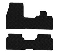 Carsio Car Mats For BMW i3 2014+ Onwards 3mm 2pc Set Tailored Fit Rubber Floor Mat Complete Accessory Black Custom Fitted - Anti-Slip Backing, Heavy Duty & Waterproof
