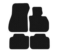 Carsio Car Mats For BMW X1 2015 - Onwards 3mm 4pc Set Tailored Fit Rubber Floor Mat Complete Accessory Black Custom Fitted - Anti-Slip Backing, Heavy Duty & Waterproof