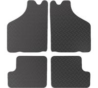 Carsio Car Mats For Classic Mini 1959-2000 Tailored Fit Rubber Floor Mat Set Complete Accessory Black Custom Fitted - Anti-Slip Backing, Heavy Duty & Waterproof