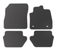 Carsio Car Mats For Ford Fiesta Mk8 2017-2023 3mm 4pc Set Tailored Fit Rubber Floor Mat Complete Accessory Black Custom Fitted - Anti-Slip Backing, Heavy Duty & Waterproof