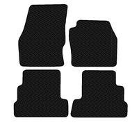 Carsio Car Mats For Ford Kuga 2015 - Onwards 3mm 4pc Set Tailored Fit Rubber Floor Mat Complete Accessory Black Custom Fitted - Anti-Slip Backing, Heavy Duty & Waterproof