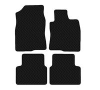 Carsio Car Mats For Honda Civic 2017 - Onwards 3mm 4pc Set Tailored Fit Rubber Floor Mat Complete Accessory Black Custom Fitted - Anti-Slip Backing, Heavy Duty & Waterproof