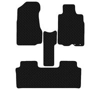Carsio Car Mats For Honda CRV Automatic 2001-2006 3mm 4pc Set Tailored Fit Rubber Floor Mat Complete Accessory Black Custom Fitted - Anti-Slip Backing, Heavy Duty & Waterproof