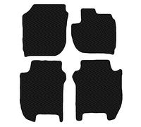 Carsio Car Mats For Honda Jazz Manual 2015 to 2018 3mm 4pc Set Tailored Fit Rubber Floor Mat Complete Accessory Black Custom Fitted - Anti-Slip Backing, Heavy Duty & Waterproof