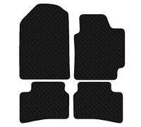 Carsio Car Mats For Kia Rio 2017 Onwards 3mm 4pc Set Tailored Fit Rubber Floor Mat Complete Accessory Black Custom Fitted - Anti-Slip Backing, Heavy Duty & Waterproof