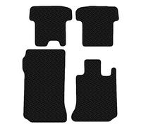 Carsio Car Mats For Mercedes C Class Coupe Auto 11-15 3mm 4pc Set Tailored Fit Rubber Floor Mat Complete Accessory Black Custom Fitted - Anti-Slip Backing, Heavy Duty & Waterproof