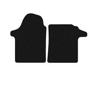 Carsio Car Mats For Mercedes Vito 2015 - Onwards 3mm 2pc Set Tailored Fit Rubber Floor Mat Complete Accessory Black Custom Fitted - Anti-Slip Backing, Heavy Duty & Waterproof