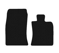 Carsio Car Mats For Mini Roadster & Coupe 2010 to 2015 3mm 2pc Set Tailored Fit Rubber Floor Mat Complete Accessory Black Custom Fitted - Anti-Slip Backing, Heavy Duty & Waterproof