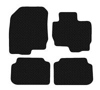 Carsio Car Mats For Mitsubishi Colt 2009-2013 3mm 4pc Set Tailored Fit Rubber Floor Mat Complete Accessory Black Custom Fitted - Anti-Slip Backing, Heavy Duty & Waterproof