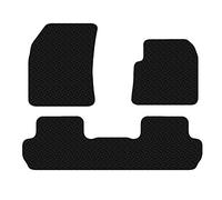 Carsio Car Mats For Peugeot 2008 2017+ 3mm 3pc Set Tailored Fit Rubber Floor Mat Complete Accessory Black Custom Fitted - Anti-Slip Backing, Heavy Duty & Waterproof
