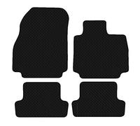 Carsio Car Mats For Renault Clio MK5 2013 onwards 3mm 4pc Set Tailored Fit Rubber Floor Mat Complete Accessory Black Custom Fitted - Anti-Slip Backing, Heavy Duty & Waterproof