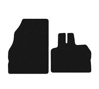 Carsio Car Mats For Renault Kangoo Van 2009 to 2020 3mm 2pc Set Tailored Fit Rubber Floor Mat Complete Accessory Black Custom Fitted - Anti-Slip Backing, Heavy Duty & Waterproof
