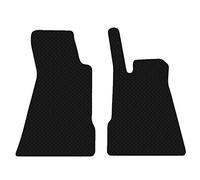 Carsio Car Mats For Smart Roadster 2003-2006 3mm 2pc Set Tailored Fit Rubber Floor Mat Complete Accessory Black Custom Fitted - Anti-Slip Backing, Heavy Duty & Waterproof