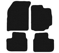 Carsio Car Mats For Suzuki SX4 2006 to 2014 3mm 4pc Set Tailored Fit Rubber Floor Mat Complete Accessory Black Custom Fitted - Anti-Slip Backing, Heavy Duty & Waterproof