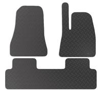 Carsio Car Mats For Tesla Model 3 2021+ Onwards Tailored Fit Rubber Floor Mat Set Complete Accessory Black Custom Fitted - Anti-Slip Backing, Heavy Duty & Waterproof
