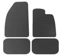 Carsio Car Mats For VW Classic Beetle 1938-2003 Tailored Fit Rubber Floor Mat Set Complete Accessory Black Custom Fitted - Anti-Slip Backing, Heavy Duty & Waterproof