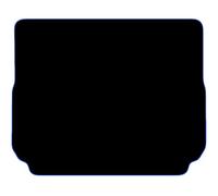 Carsio Carpet Boot Liner Mat For Vauxhall Grandland X 2017+ Tailored Fit Floor Mat Set Complete Accessory Black Custom Fitted - All Weather, Anti-Slip Backing & Blue Trim