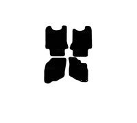 Carsio Carpet Car Mats For 4 Piece Set With Rings - Honda Jazz 02 to 08 Tailored Fit Floor Mat Complete Accessory Black Custom Fitted - All Weather, Anti-Slip Backing & Black Trim