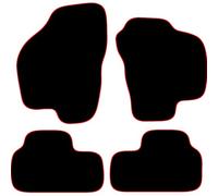 Carsio Carpet Car Mats For Alfa Romeo 156 1996-2007 Tailored Fit Floor Mat Set Complete Accessory Black Custom Fitted - All Weather, Anti-Slip Backing & Red Trim
