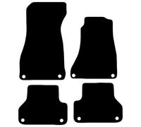 Carsio Carpet Car Mats For Audi A4 2016 Onwards 4 Piece Set Tailored Fit Floor Mat Complete Accessory Black Custom Fitted - All Weather, Anti-Slip Backing & Black Trim