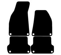Carsio Carpet Car Mats For Audi A4 B7 2006 2008 4 Piece Set with 8 Clips Tailored Fit Floor Mat Complete Accessory Black Custom Fitted - All Weather, Anti-Slip Backing & Black Trim