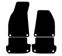 Carsio Carpet Car Mats For Audi A4 Cabriolet 2005 Onwards 4 Piece Set with 4 Clips Tailored Fit Floor Mat Complete Accessory Black Custom Fitted - All Weather, Anti-Slip Backing & Black Trim