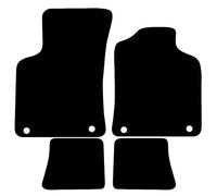 Carsio Carpet Car Mats For Audi TT 1999 2006 4 Piece Set with 4 Clips Tailored Fit Floor Mat Complete Accessory Black Custom Fitted - All Weather, Anti-Slip Backing & Black Trim