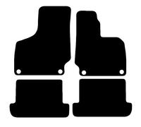 Carsio Carpet Car Mats For Audi TT MK2 2006 to 2014 With Clips Tailored Fit Floor Mat Complete Accessory Black Custom Fitted - All Weather, Anti-Slip Backing & Black Trim