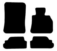 Carsio Carpet Car Mats For BMW 1 Series Convertible E88 08 13 4 Piece Set Tailored Fit Floor Mat Complete Accessory Black Custom Fitted - All Weather, Anti-Slip Backing & Black Trim