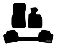 Carsio Carpet Car Mats For BMW 3 Series F30/F31 1 PC Rear Taxi Tailored Fit Floor Mat Set Complete Accessory Black Custom Fitted - All Weather, Anti-Slip Backing & Black Trim