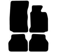 Carsio Carpet Car Mats For BMW 5 Series E39 1995 2003 4 Piece Set Tailored Fit Floor Mat Complete Accessory Black Custom Fitted - All Weather, Anti-Slip Backing & Black Trim