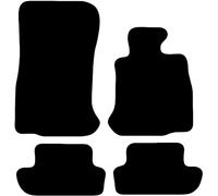 Carsio Carpet Car Mats For BMW 6 Series F12 Convertible 2012-2018 Tailored Fit Floor Mat Set Complete Accessory Black Custom Fitted - All Weather, Anti-Slip Backing & Black Trim
