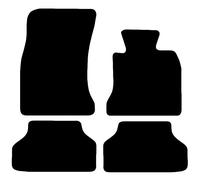 Carsio Carpet Car Mats For BMW E60 5 Series 4 Piece Set Tailored Fit Floor Mat Complete Accessory Black Custom Fitted - All Weather, Anti-Slip Backing & Black Trim