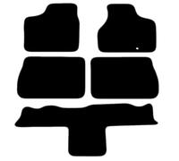 Carsio Carpet Car Mats For Chrysler Grand Voyager Stow n Go 2004-2008 Tailored Fit Floor Mat Set Complete Accessory Black Custom Fitted - All Weather, Anti-Slip Backing & Grey Trim