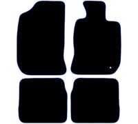 Carsio Carpet Car Mats For Chrysler PT Cruiser 2000-2008 Tailored Fit Floor Mat Set Complete Accessory Black Custom Fitted - All Weather, Anti-Slip Backing & Blue Trim