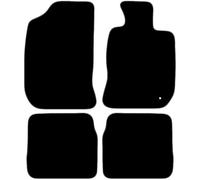 Carsio Carpet Car Mats For Chrysler PT Cruiser 2000-2008 Tailored Fit Floor Mat Set Complete Accessory Black Custom Fitted - All Weather, Anti-Slip Backing & Grey Trim