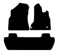 Carsio Carpet Car Mats For Citroen Berlingo Multispace 3 Piece Set Tailored Fit Floor Mat Complete Accessory Black Custom Fitted - All Weather, Anti-Slip Backing & Black Trim