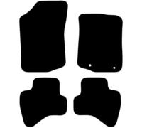 Carsio Carpet Car Mats For Citroen C1 2014+ onwards 4 Piece Set Tailored Fit Floor Mat Complete Accessory Black Custom Fitted - All Weather, Anti-Slip Backing & Grey Trim